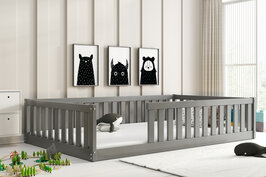 Greco inloop bed 120x200 grenen grijs 