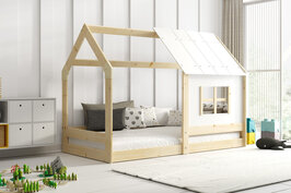 Dalarna hut bed 80x160 naturel * inclusief matras