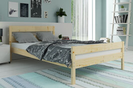Orso twijfelaar bed 140x200 grenen naturel * inclusief matras