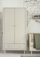 Petite 2 deurs kast champagne