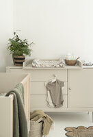 Petite commode 3 laden en 1 deur champagne