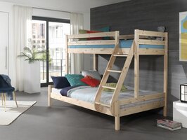Pino Familie stapelbed 90x200/140x200 grenen naturel