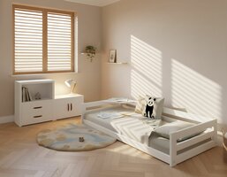 Lifetime Elements Montessori bed 90x200 grenen wit