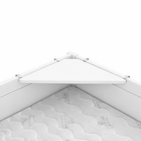 Lifetime hoeklegplank grenen wit