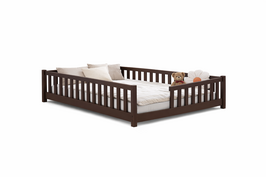 Lazzaro inloop bed massief grenen 120x200 pure choco bruin