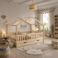 Balou bedhuis 90x200 montessori grenen naturel