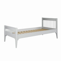 Carmela 1-persoonsbed 90x200 grenen grijs