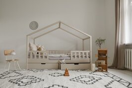 Miyo 2 in 1 bedhuisje 90x190 grenen sage