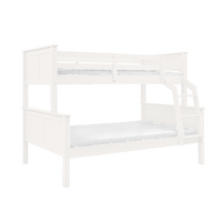 Collet paneel trio stapelbed deelbaar 90x200/120x200 grenen wit