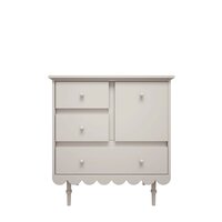 Babushka commode 3 laden 1 deur wit