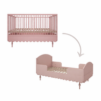 Babushka meegroei 3 in 1 ledikant 70x140 pink