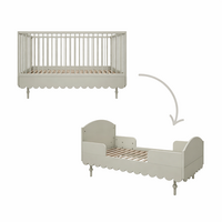 Babushka meegroei 3 in 1 ledikant 70x140 olive