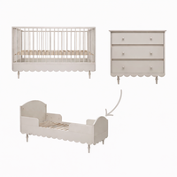 Babushka 2-delige meegroei kamer wit