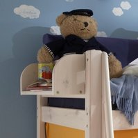 Infanskids Thijs boekenplank 36cm grenen beits wit