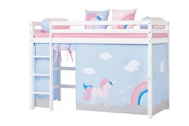 Hoppekids Unicorn tent voor 90x200 middelhoogslaper 