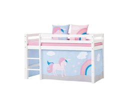 Hoppekids Unicorn bedtent 70x160 halfhoogslaper 