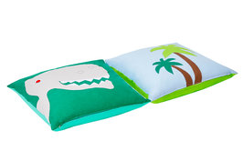 Hoppekids Dinosaurus 50x50 kussen set 