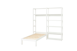 Hoppekids Storey wandkast met 8 planken en bed 70 x 160 cm