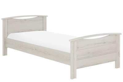 beddyfurn fasano bed white wash eiken 90x190