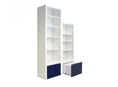 Bopita kobe 160 boekenkast met lade wit - Kinderbeddenstore Bopita kobe 160 boekenkast met lade wit - Kinderbeddenstore