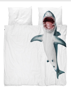 Snurk dekbedovertrek twijfelaar 200 x 200 Shark